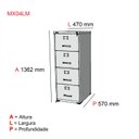 Ver imagem 3 de Gaveteiro Arquivo 4 Gavetas Maxxi