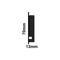 Guarnição Poliestireno 7cm Preto 3451 Santa Luzia:preto - 2