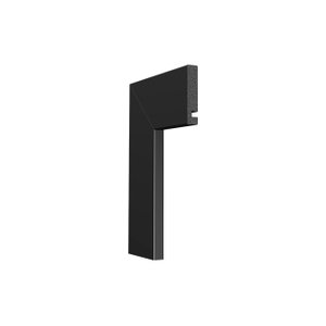 Guarnição Poliestireno 7cm Preto 3451 Santa Luzia:preto