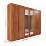 Guarda-roupa Casal Eldorado Premium 6 Portas 6 Gavetas com Espelho 100% Mdf Cinamomo - Pnr Móveis - 4