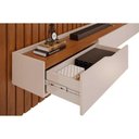 Ver imagem 7 de Estante P- Sala até 65 Pol Pratic Ripado C- 3 Gavetas 223x240cm Cedro-bali - Dj Móveis