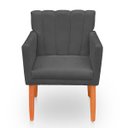 Ver imagem 4 de Kit com 2 Poltronas Cadeiras Elegante Confortável e Reforçada para Sala Carol Suede