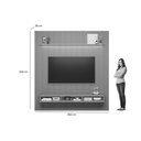 Ver imagem 3 de Estante P/ Sala até 90 Pol Modular 2.6 Ripado C/ 2 Portas 1 Prat. 258x250cm Tauari/gris Fosco -