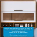 Ver imagem 5 de Armário de Cozinha com Balcão e Tampo 6 Portas 5 Gavetas Pérola 100% Mdf Vidro Reflecta Amêndoa/bran