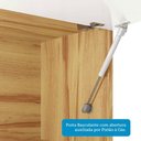 Ver imagem 7 de Armário de Cozinha com Balcão e Tampo 6 Portas 5 Gavetas Pérola 100% Mdf Vidro Reflecta Amêndoa/bran