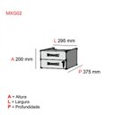 Ver imagem 3 de Gaveteiro Aéreo 2 Gavetas Maxxi  