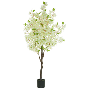 Planta Artificial Bougainvillea Pu C/pote X622 Creme 1,50cm