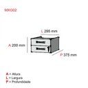 Ver imagem 3 de Gaveteiro Aéreo 2 Gavetas Maxxi