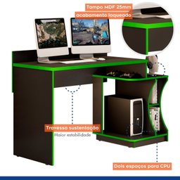 Mesa Gamer Escrivaninha Valdemóveis - 4