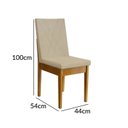 Ver imagem 4 de Mesa de Jantar Kit 4 Cadeiras Madeira Maciça Siera Siera Cerejeira Palha