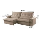 Ver imagem 6 de Sofá Vega 02 Módulos de 80cm Br 25cm Meu Sofá Online A226 Linho Bege