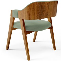 Cadeira para Sala de Jantar e Estar Living Estofada Suran L02 Bouclê Oliva - Lyam Lyam Decor - 8