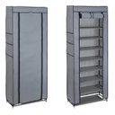 Ver imagem 3 de Sapateira com 9 Prateleiras para Organizar Calçados e Objetos Cor: Cinza