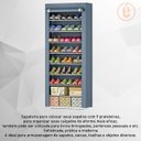 Ver imagem 4 de Sapateira com 9 Prateleiras para Organizar Calçados e Objetos Cor: Cinza