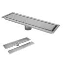 Ver imagem 1 de Ralo Linear Oculto Inox 50cm Banheiro Lavabo Invisivel Anti Odor Anti Inseto Resistente Seguro Higie