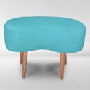 Ver imagem 4 de Puff Orgânico Curvo Feijão para Sala e Quarto Recepção Clínica e Escritório Suede