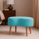 Ver imagem 2 de Puff Orgânico Curvo Feijão para Sala e Quarto Recepção Clínica e Escritório Suede