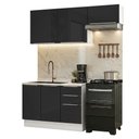 Ver imagem 2 de Armário de Cozinha Compacta 180 Cm Branco/preto Lux Madesa 03