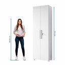 Ver imagem 4 de Armário Multiuso com Chave 211cm NT4050 Branco Notável Móveis