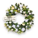 Ver imagem 1 de Enfeite de Porta de Entrada Guirlanda de Flores - 60cm - Grande