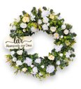 Ver imagem 1 de Enfeite de Porta de Entrada Guirlanda de Flores - 60cm - Grande