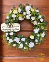 Ver imagem 3 de Enfeite de Porta de Entrada Guirlanda de Flores - 60cm - Grande