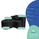 Ver imagem 4 de Kit Recamier Curvo Sala de Estar Inglaterra 150cm Lado Esquerdo e 2 Poltronas Orgânica Luxo Amore Li