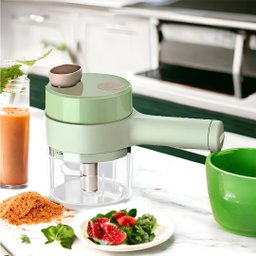 Martelo Elétrico Cooking Hammer Portátil Triturador de Frutas Legumes e Verduras - Verde - 4