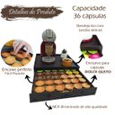Ver imagem 4 de Bandeja Porta Cápsulas 41x40 Dolce Gusto Preto 36 Unidades