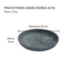 Ver imagem 4 de Pratos Fundos Saladeira Pedra Sabão 28 Cm - 04 Unidades