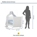 Ver mais imagens de Berço Mini Cama com Colchão Life Tigus Baby