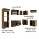 Ver imagem 5 de Armário de Cozinha Completa de Canto 419cm Rustic/Preto Glamy Madesa 01