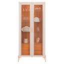 Ver imagem 5 de Cristaleira Portas de Vidro com Led Amelia 80cm D04 Freijó/off - Mpozenato