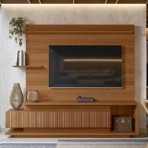 Rack Painel Home Estante Istambul Tv até 65 - Jequetiba