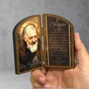 Ver imagem 4 de Adorno Oração de Mesa Padre Pio