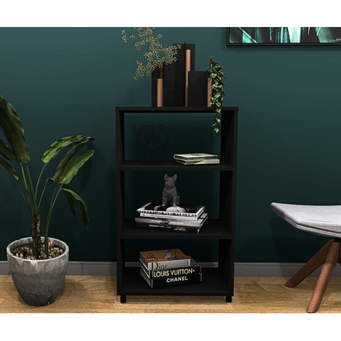 Estante Organizadora com Rodízios Cor Preto