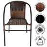 Cadeira de Área Externa Happy Hour de Aço e Fibra Sintética Pedra Ferro - 5