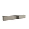 Kit para Sala de Estar 5 Peças com Buffet e Painel 100% Mdf Cor:grigio com Preto - 5