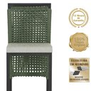 Ver imagem 3 de Mesa Bistrô com 4 Banquetas Roma Preta Corda Náutica 3 Trama Verde