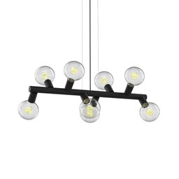 Lustre Pendente Taschibra Amora Preto E27 Bivolt - 1