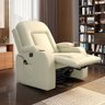 Poltrona do Papai Gambon Reclinável Massagem e Aquecimento Giratório Balanço Pu G31 - Gran Belo Bege - 2