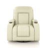 Poltrona do Papai Gambon Reclinável Massagem e Aquecimento Giratório Balanço Pu G31 - Gran Belo Bege - 7