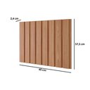 Ver imagem 2 de Fechamento Cozinha Modulado Painel Ripado 60cm Freijo MGM