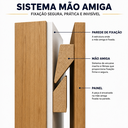 Ver imagem 4 de Suporte Invisível MDF para Cabeceiras e Painéis Mão Amiga - 500x60