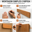 Ver imagem 5 de Suporte Invisível MDF para Cabeceiras e Painéis Mão Amiga - 500x60