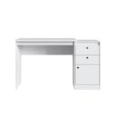 Ver imagem 2 de Escrivaninha Moderna em Guaili 2 Gavetas 1 Porta 127cm Yescasa Branco