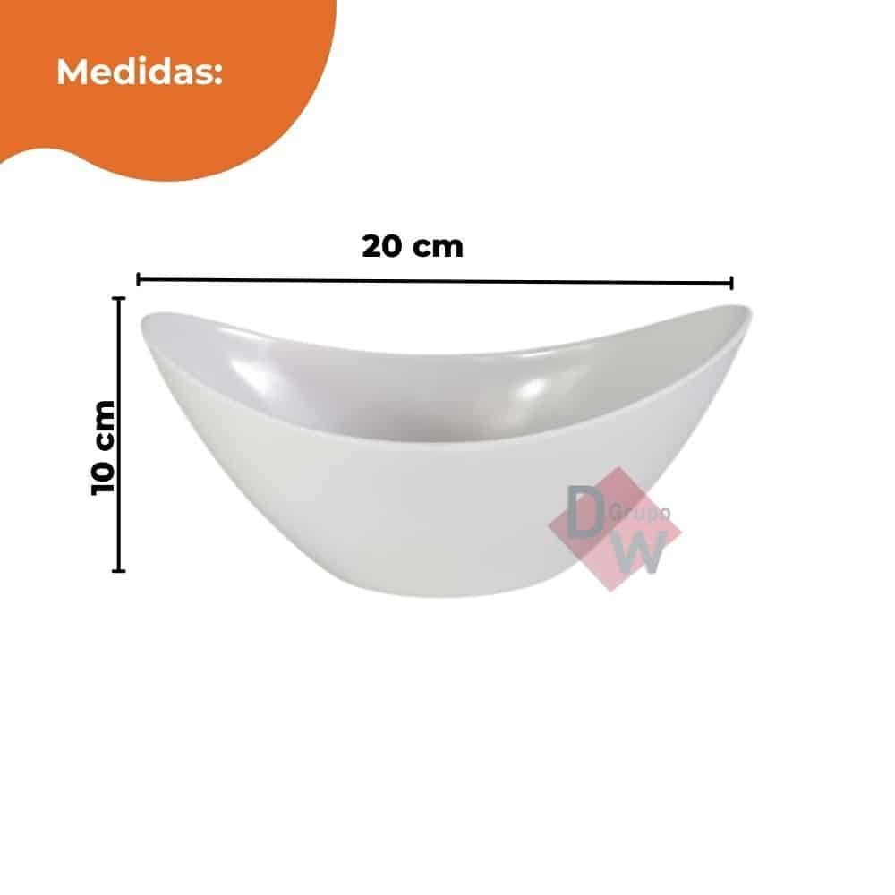 Vaso Bacia Branco de Plástico Cuia Plantas Suculentas - 4