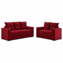 Ver imagem 2 de Conjunto de Sofa 3x2 Lugares Santa Catarina Vinho Bacetto