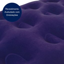 Colchão Inflável Casal com Inflador Acoplado Multiuso - Mor Cor Azul - 2