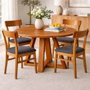 Ver imagem 1 de Mesa Donna Redonda 100% Madeira Maciça 90cm